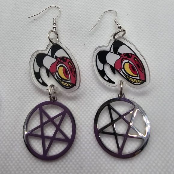 Helluvaboss Earrings! Blitz Stolas Loona Moxie - Handmade Hypoallergenic - Picture 6 of 11